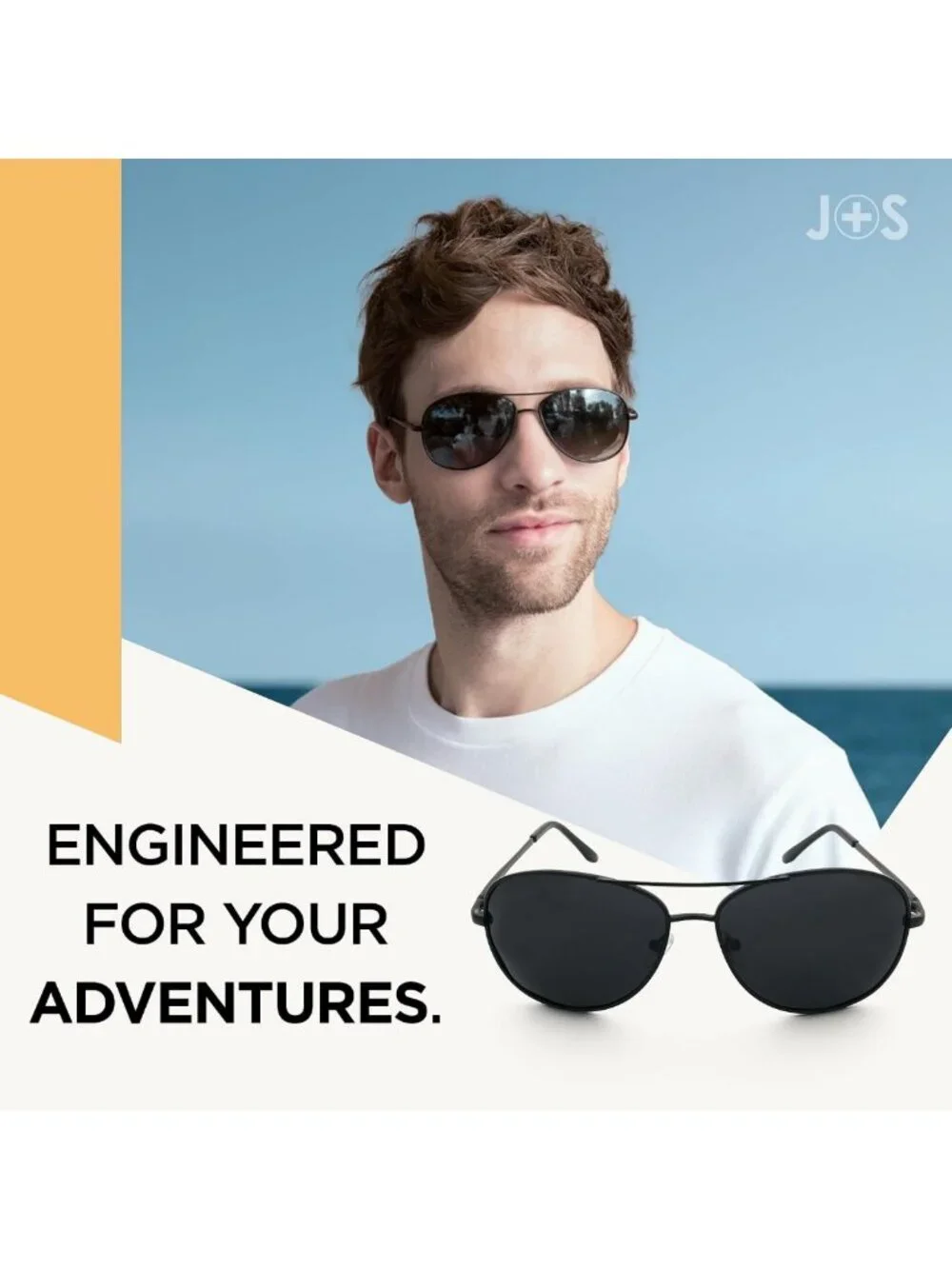 Military Style Polarized Aviator Sunglasses for Men & Women - UV Protection